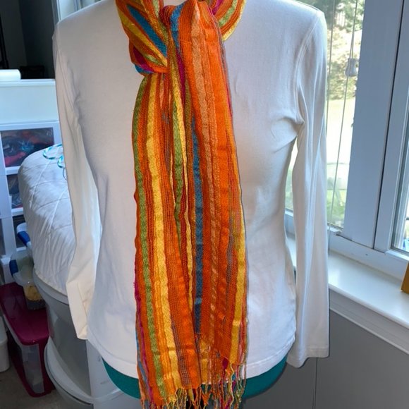 Multi colored scarf/shawl - Picture 3 of 5